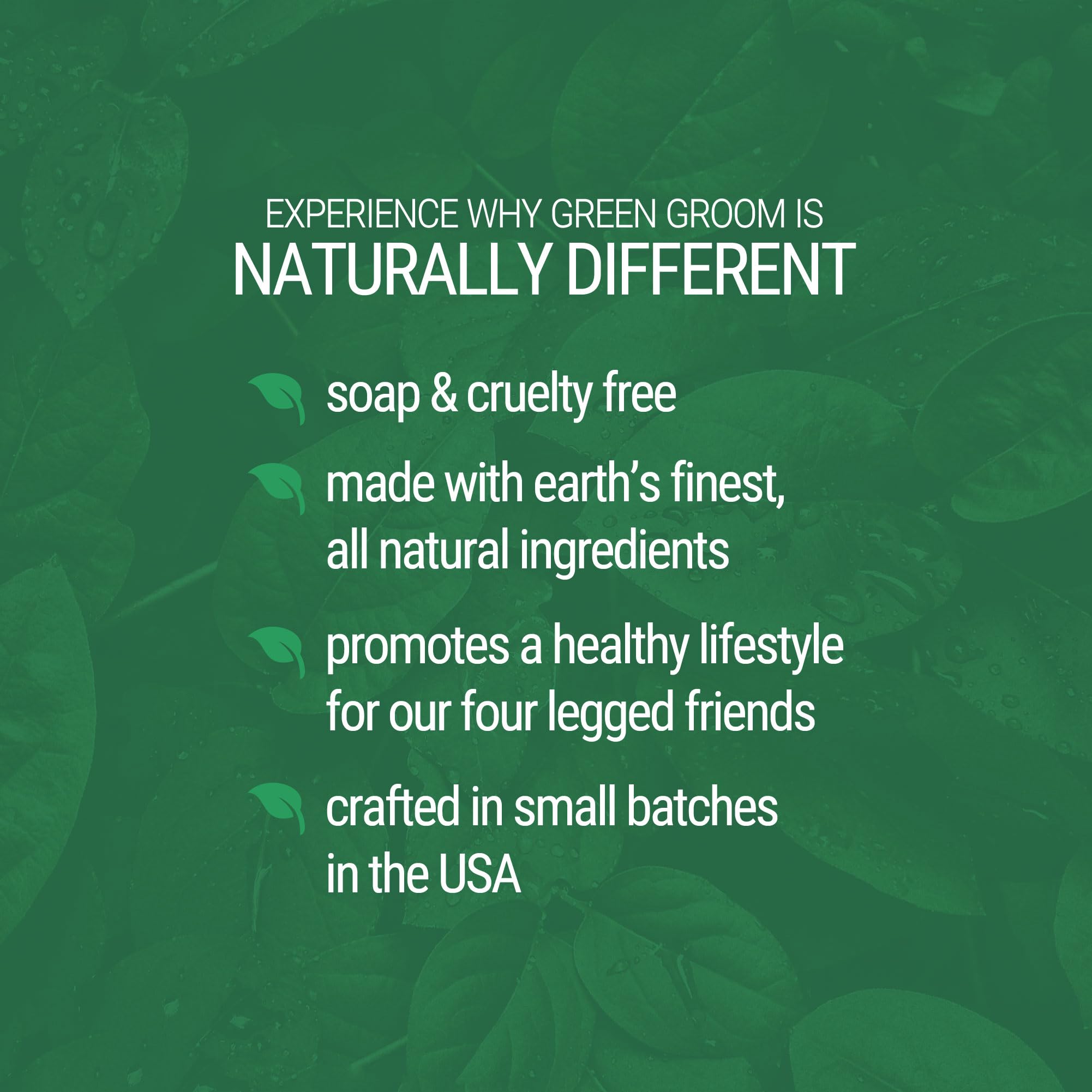 GreenGroom Ginger Orange shampoo label highlights natural ingredients and pH balance