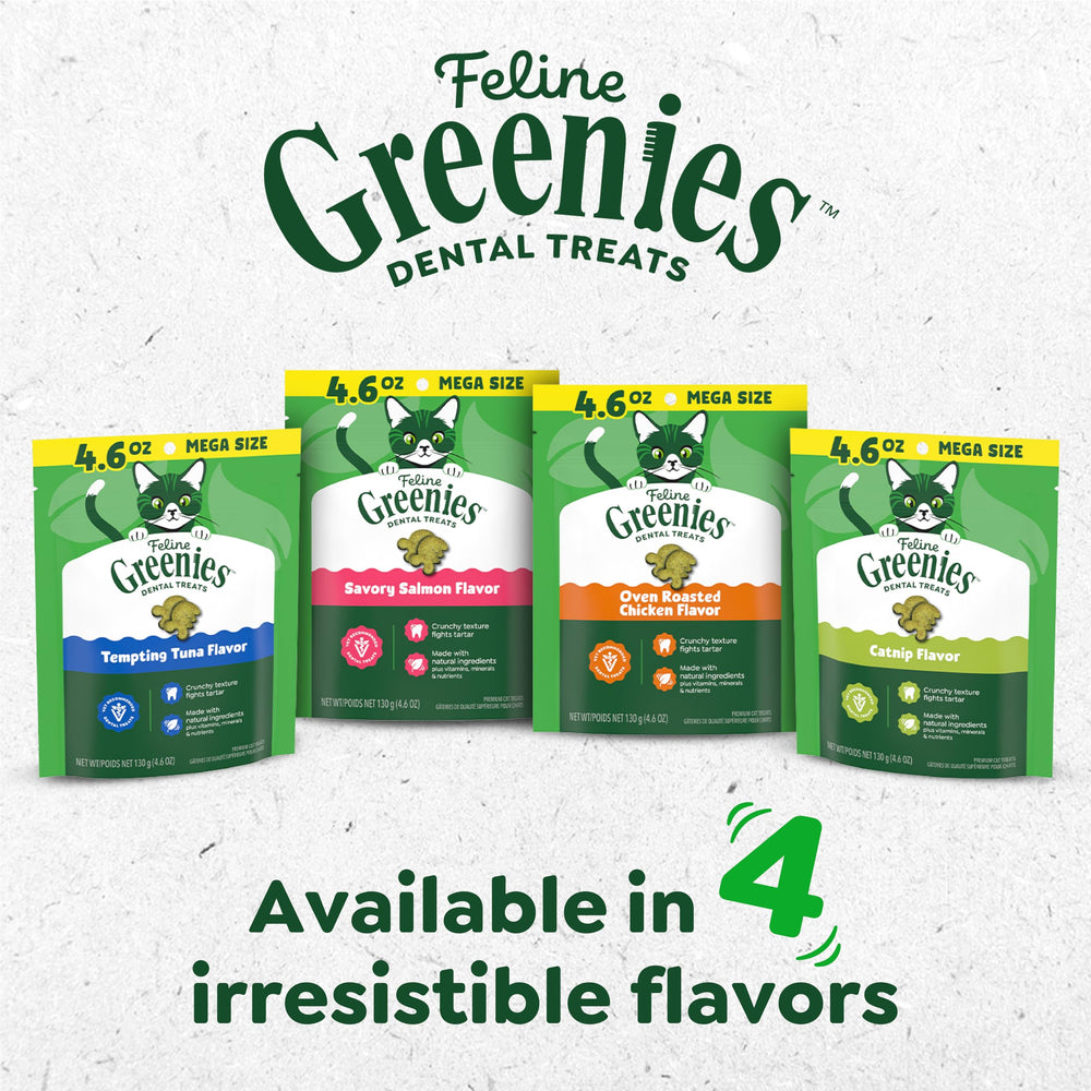 Tuna-flavor Greenies with less than two calories per treat.