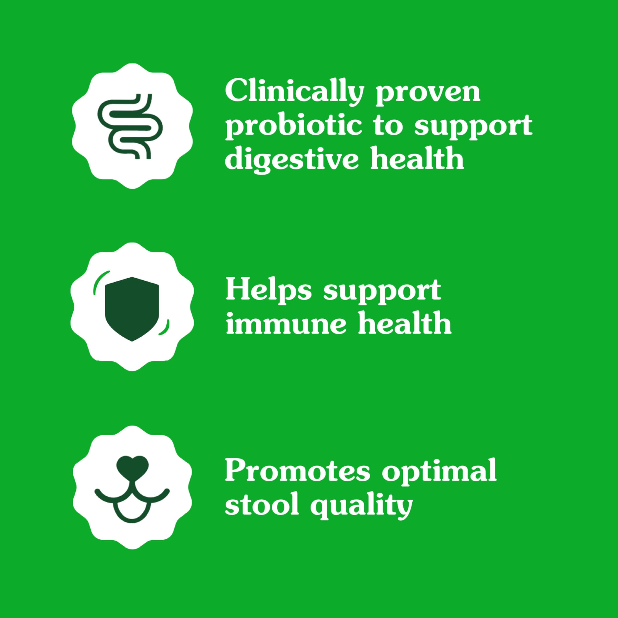 Greenies Digestive Health chews with real chicken flavor for appeal.