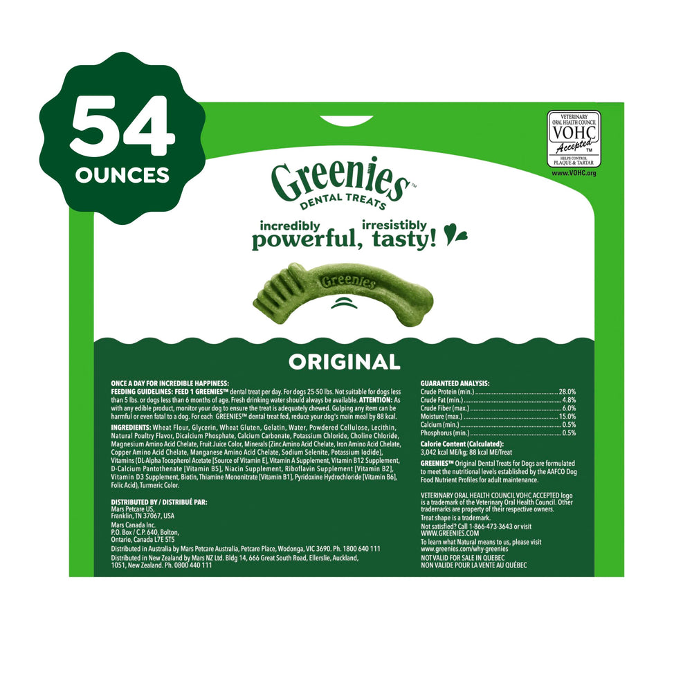 Dog enjoying a Greenies chew illustrating breath-freshening potential and satisfaction.