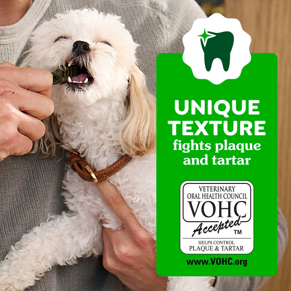 Greenies Aging Care is rawhide-free and easy to digest