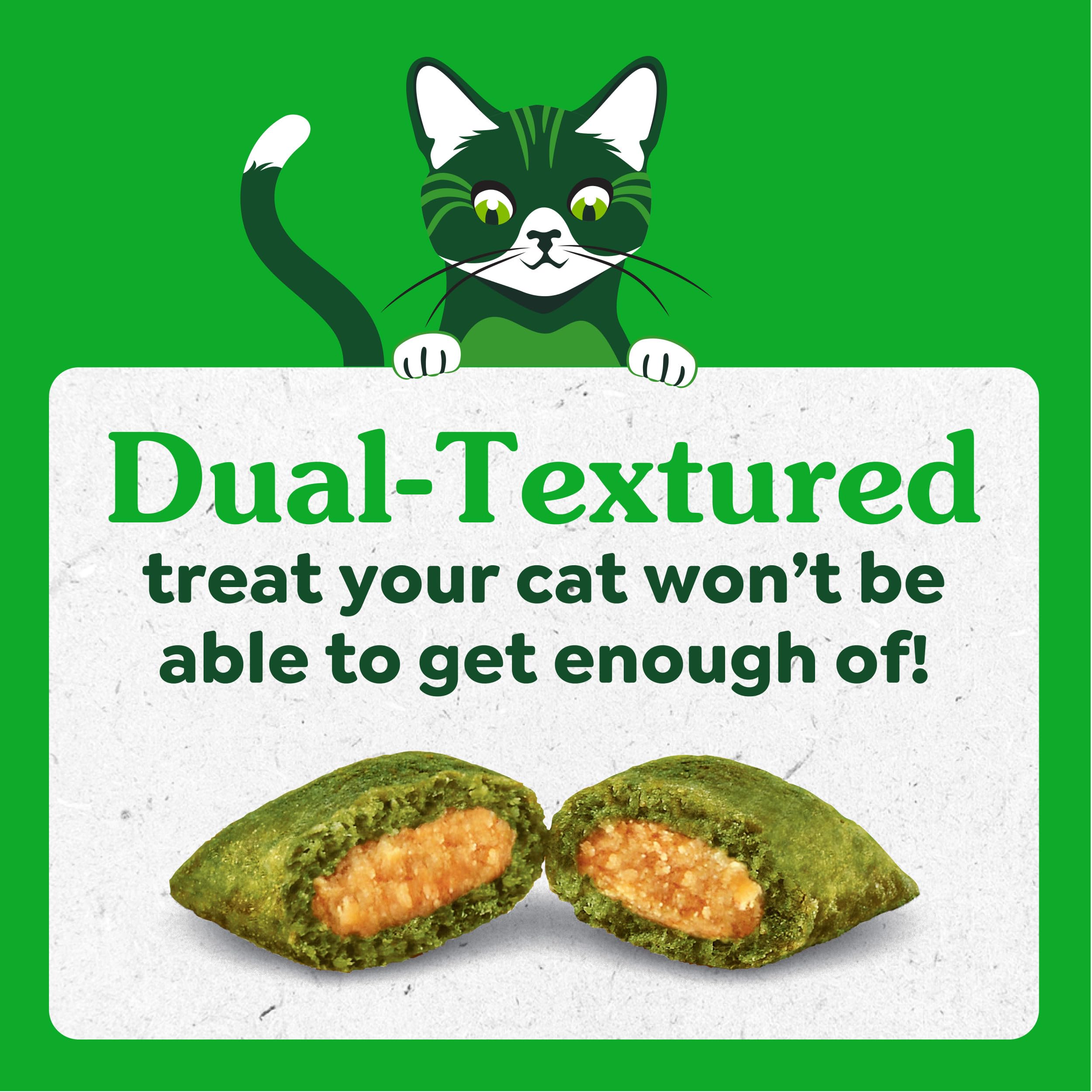 Natural ingredients list on Greenies kitten treats with no artificial flavors