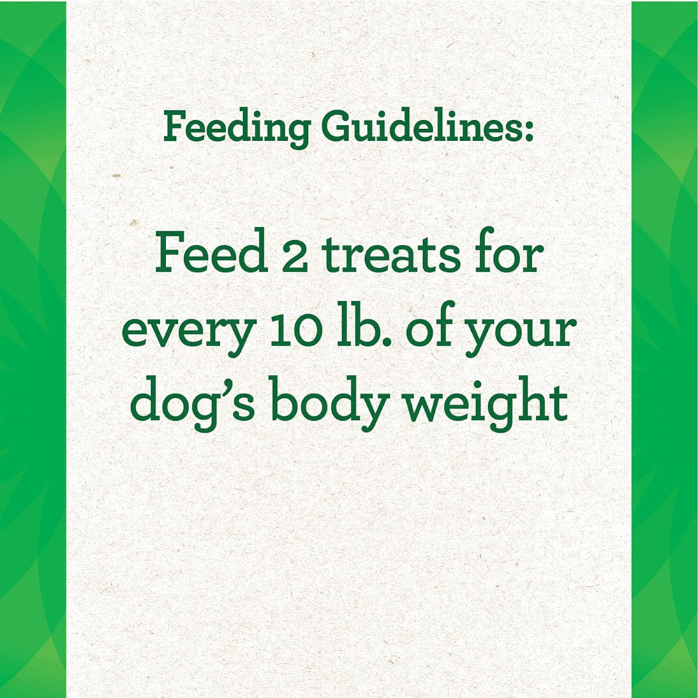 Greenies low-fat, low-sodium treat option.