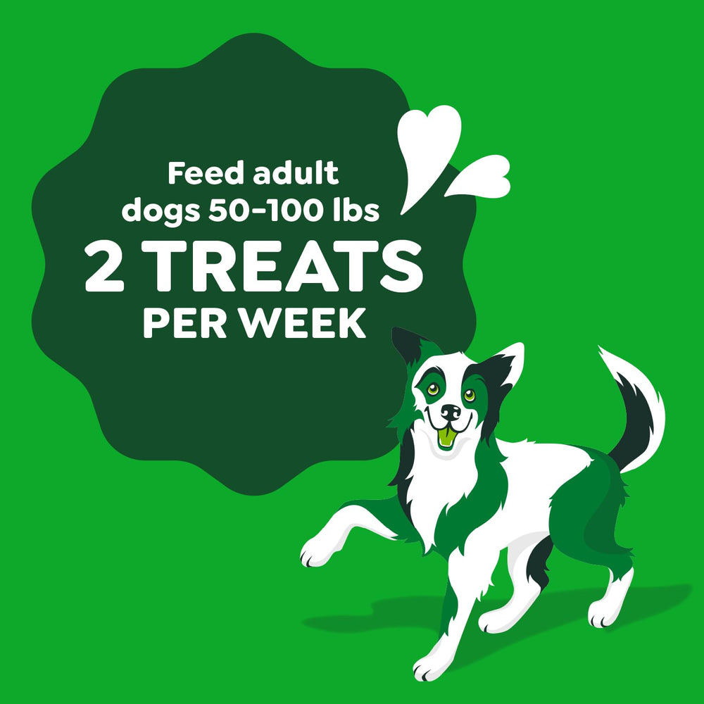 Greenies Occupy Twists large-breed serving size suitable for dogs over 50 pounds