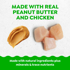 Close-up of Greenies Pill Pockets chicken flavor masking smell for smoother dosing