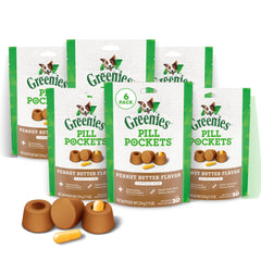 Greenies Pill Pockets for Dogs Large front pack showing easy-use pouch for capsules