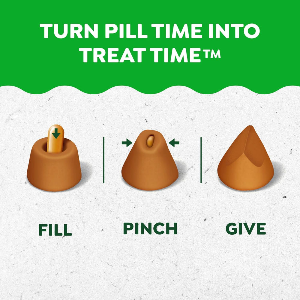 Greenies Pill Pockets label highlights 60 pockets per pack