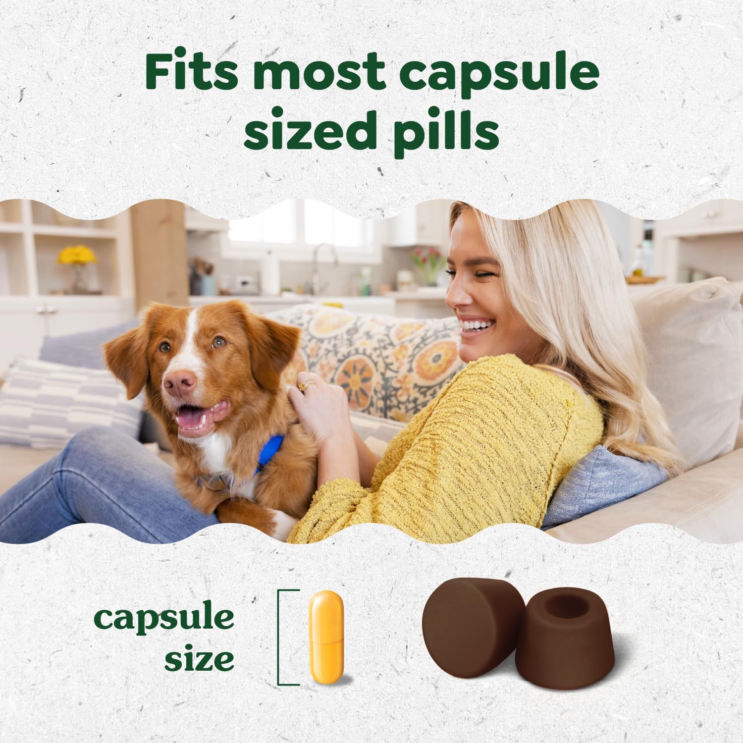Greenies Pill Pockets Large dog enjoys treat after pill masking