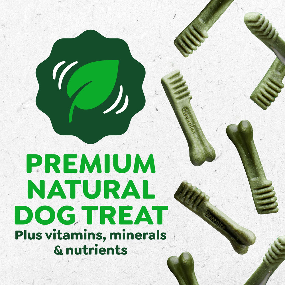 Greenies dental chews use natural ingredients and are rawhide-free