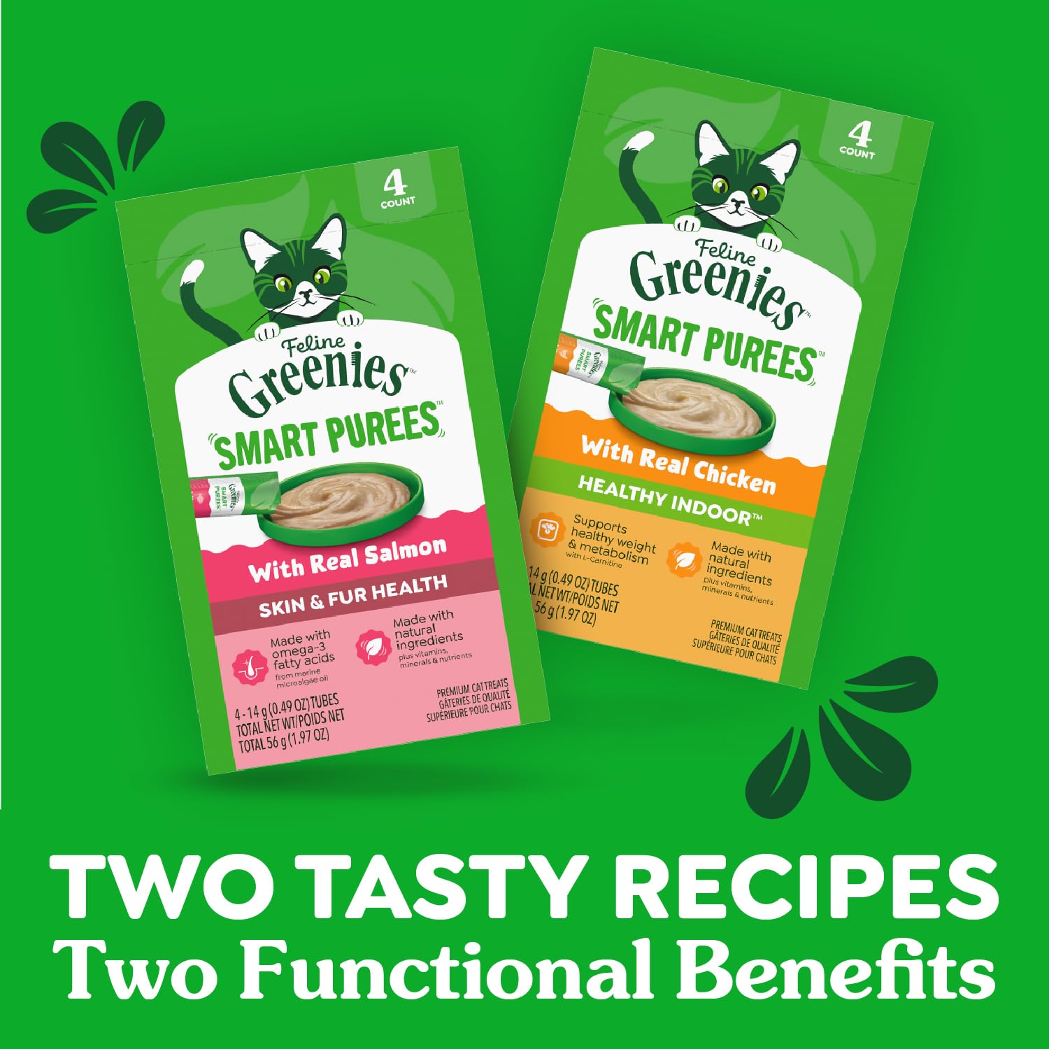 Greenies Skin & Fur Health puree texture close-up with creamy consistency