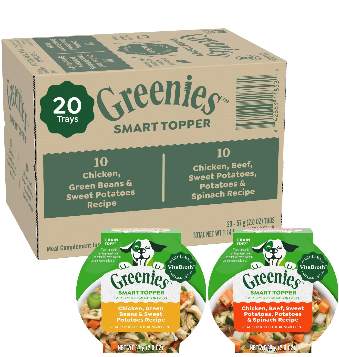 Greenies Smart Topper beef recipe serving: protein-rich topping enhances meals