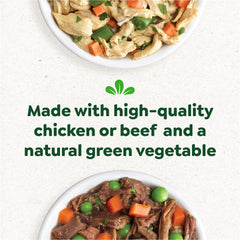 Greenies Smart Topper chicken beans potatoes close-up emphasizes real-food appeal