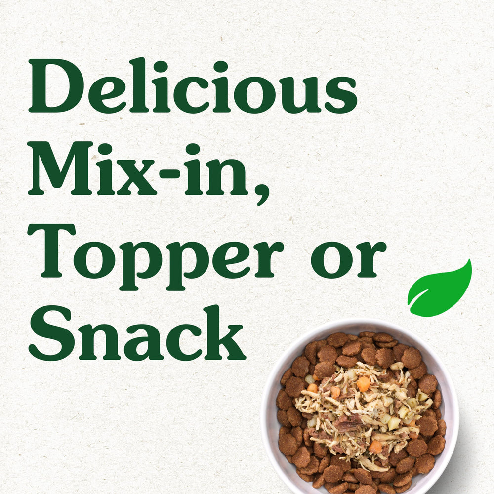 Greenies Smart Topper over kibble turns meals into a tasty mix-in.