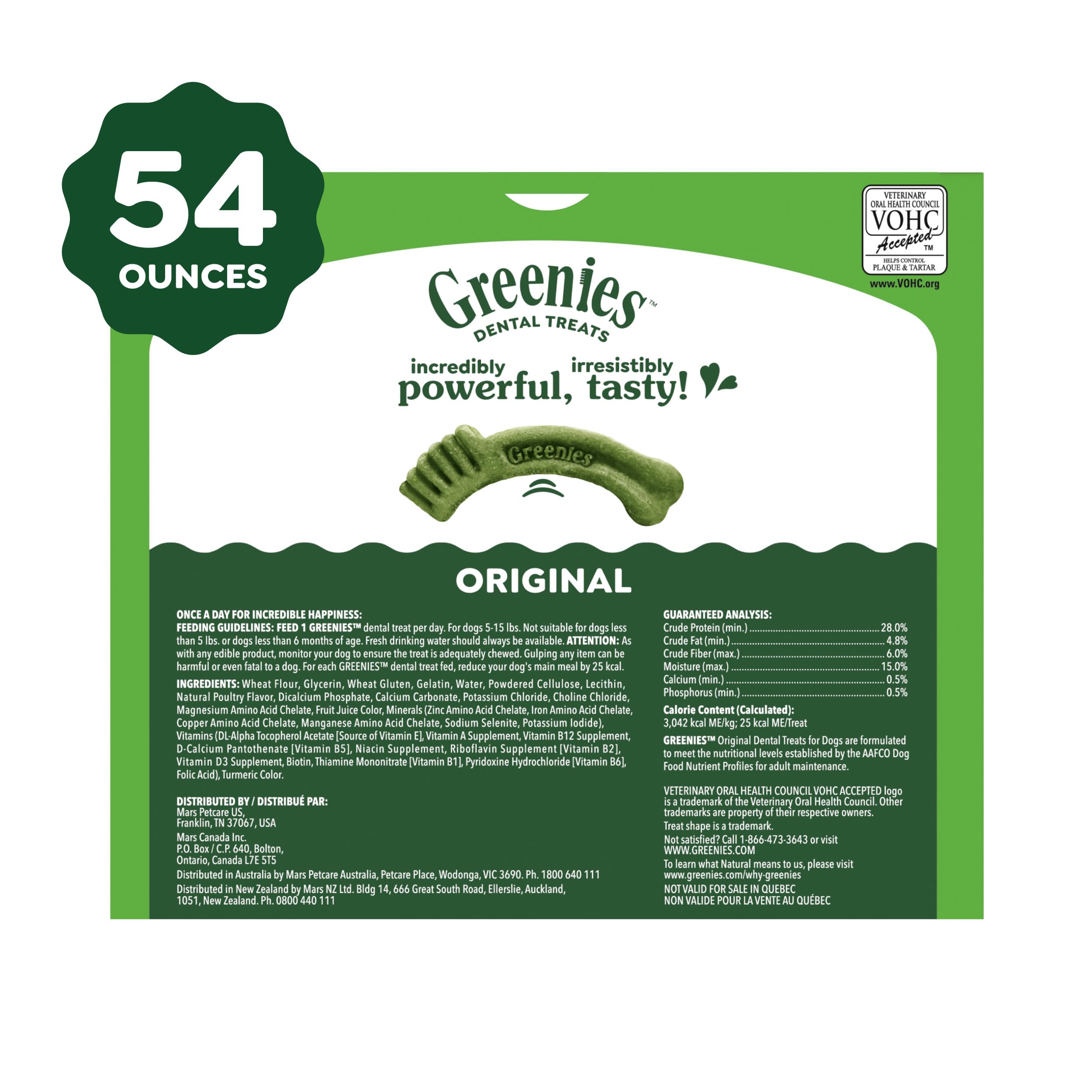 Greenies Teenie-Size packaging open shows 192-count value for daily dental care.