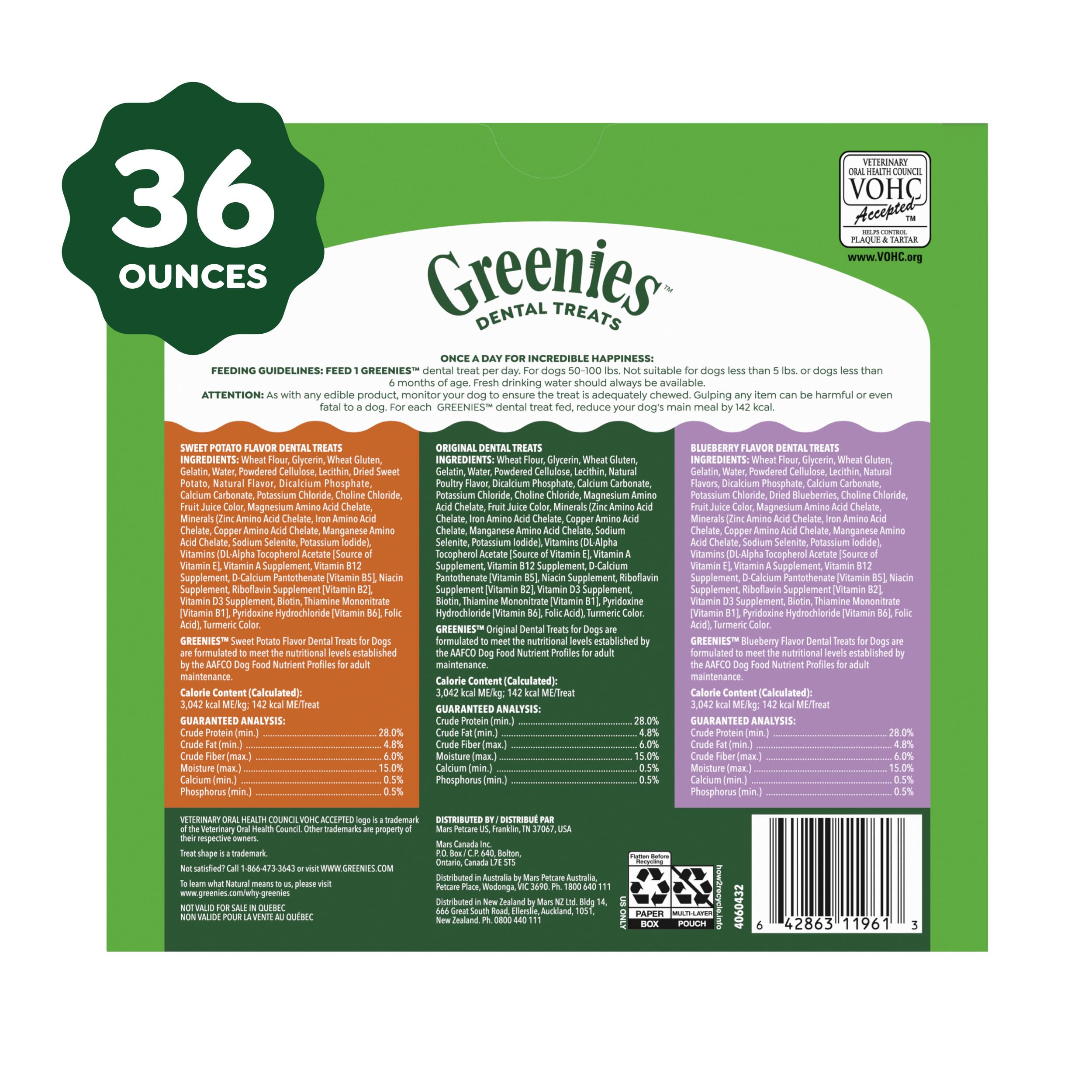 Greenies variety pack flavors for rewarding daily routines.