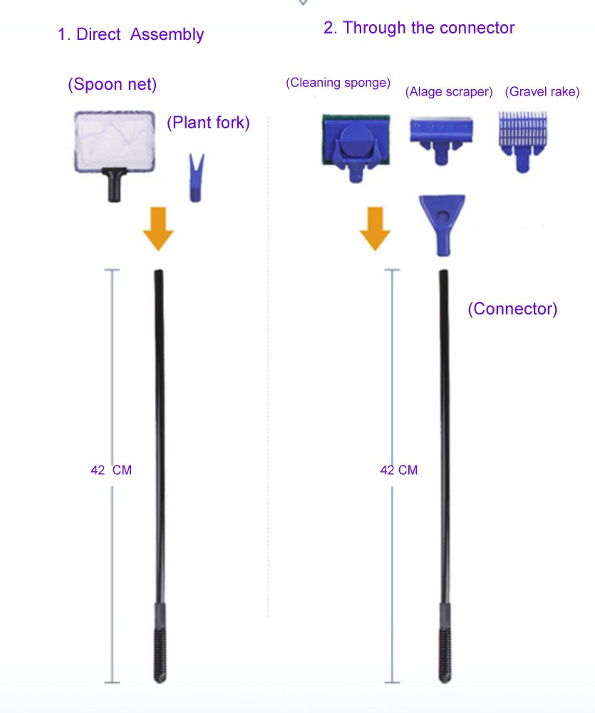 GreenJoy siphon vacuum supporting efficient water changes and debris removal.