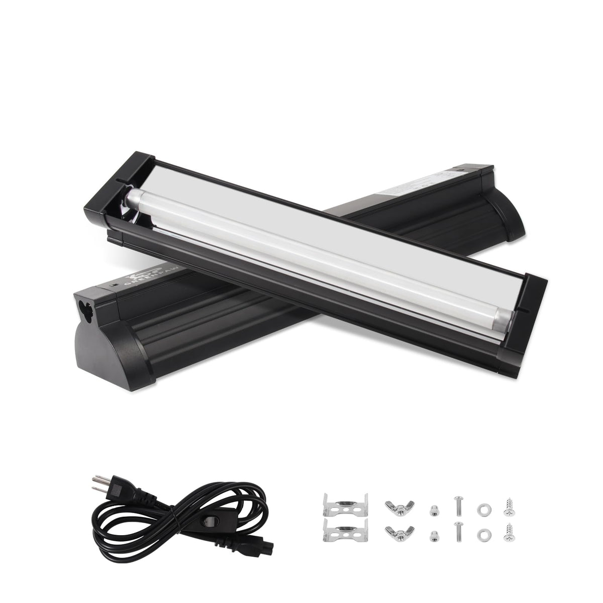 GREENPAW T5 UVB light fixture 12inch over terrarium for balanced basking and healthful lighting.