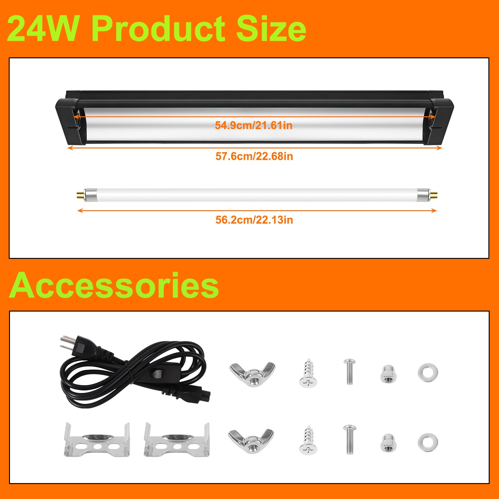 GREENPAW T5 UVB light suited for wooden vivariums and terrariums