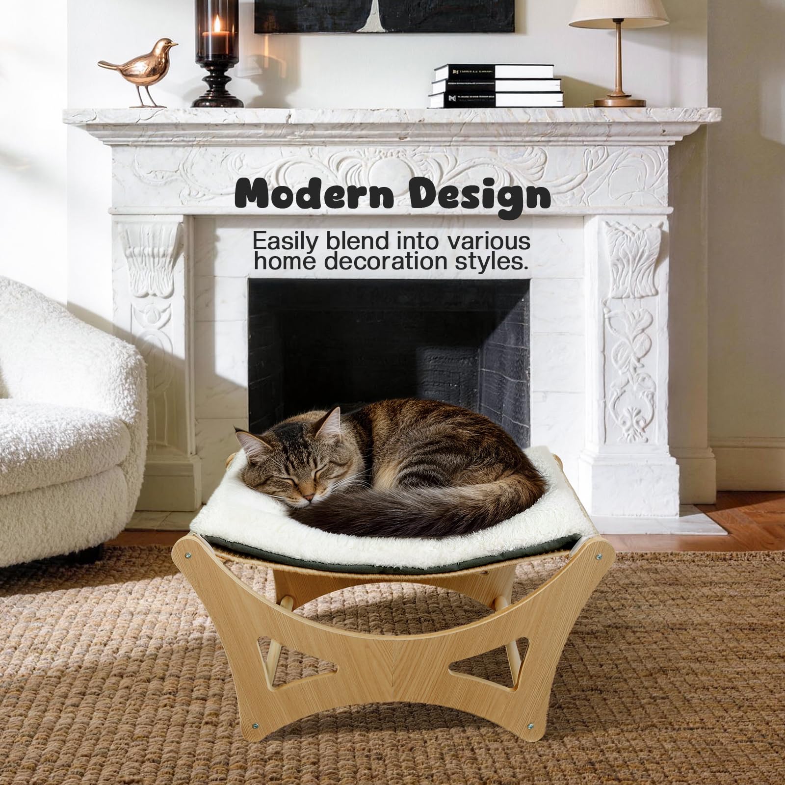 Ideal size 22 by 17.7 inches fits most indoor cats and small dogs