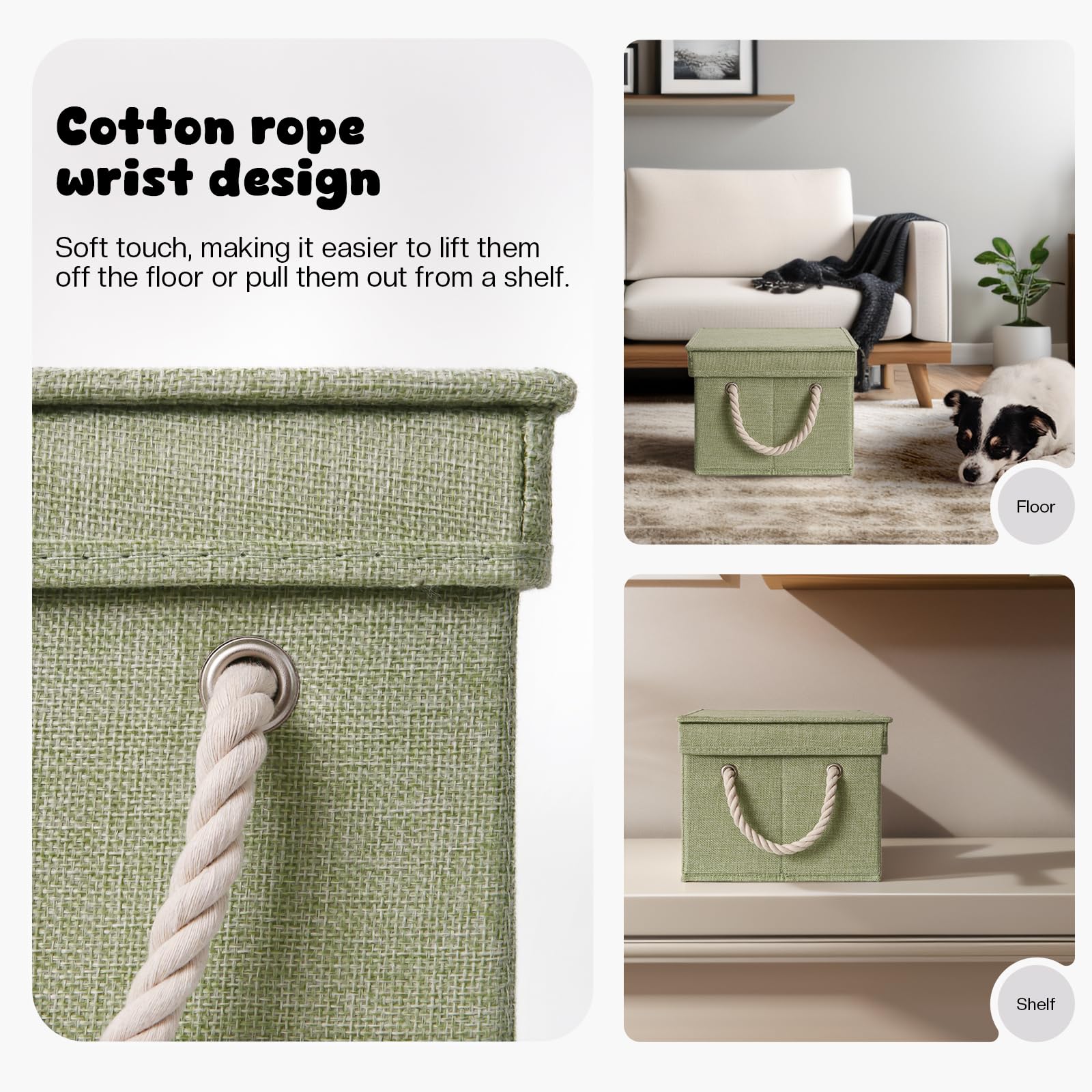 GreenPetopia collapsible dog toy bin saves space when not in use.