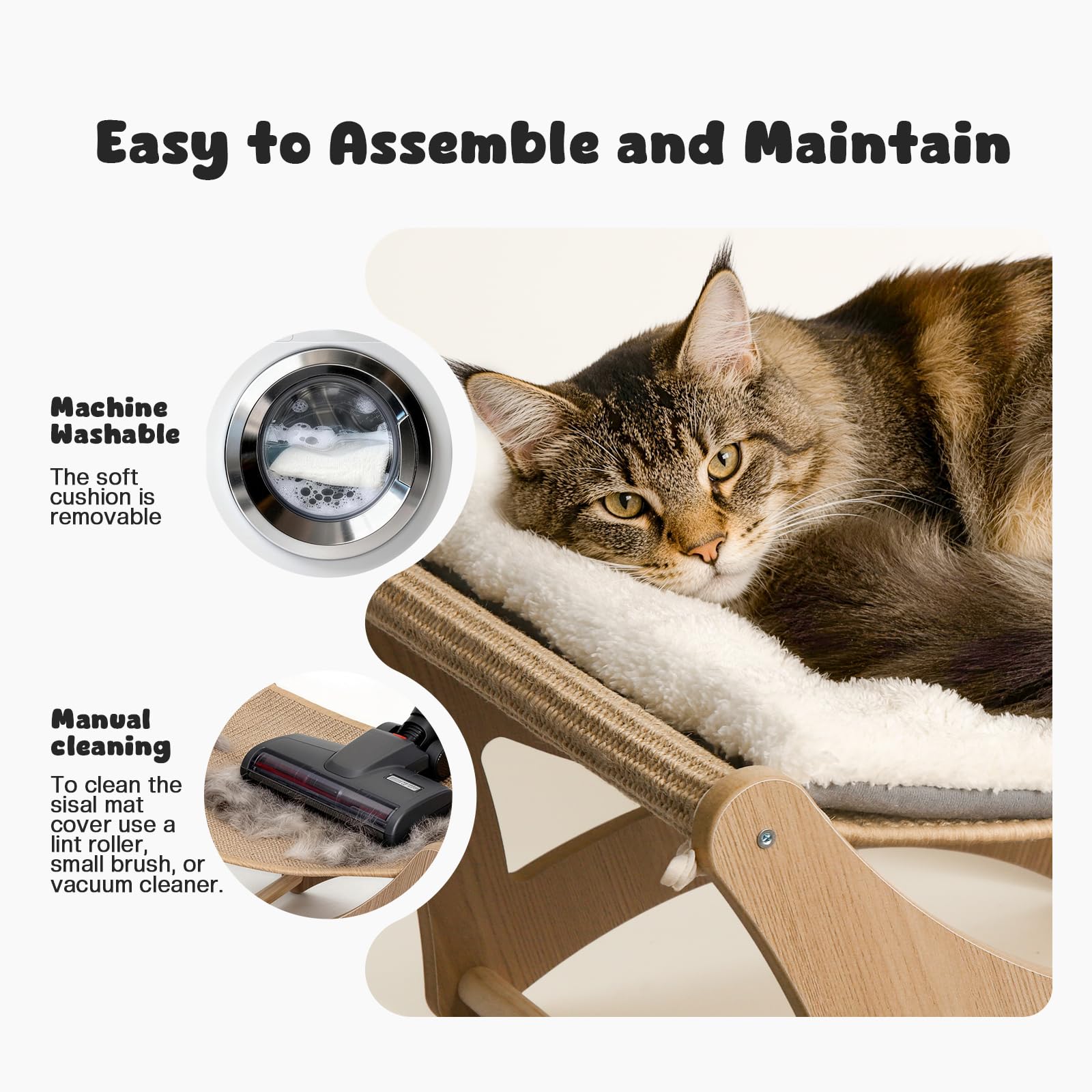 Easy assembly with tools included and simple maintenance for GreenPetopia bed