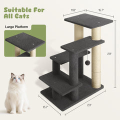 GreenPetopia enlarged perch helps older cats view the room safely.