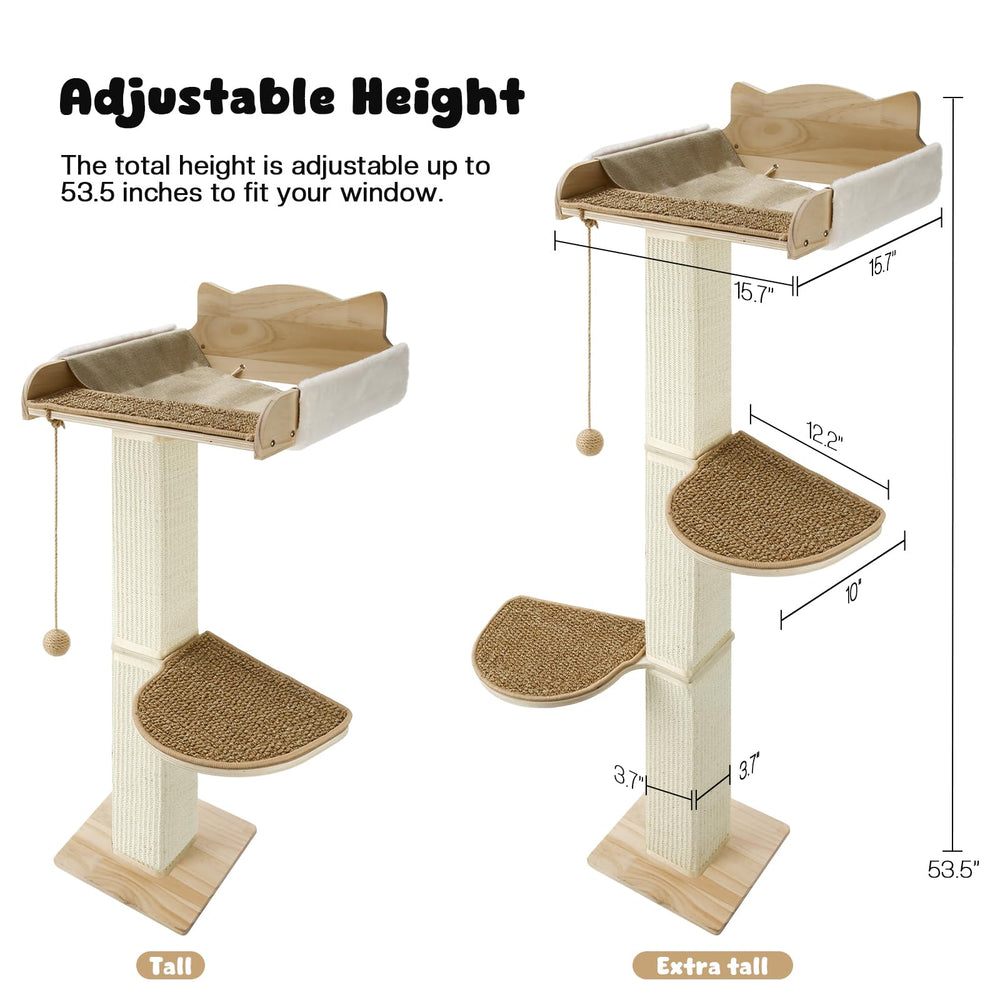 GreenPetopia high-strength suction cups ensure stable window mounting.