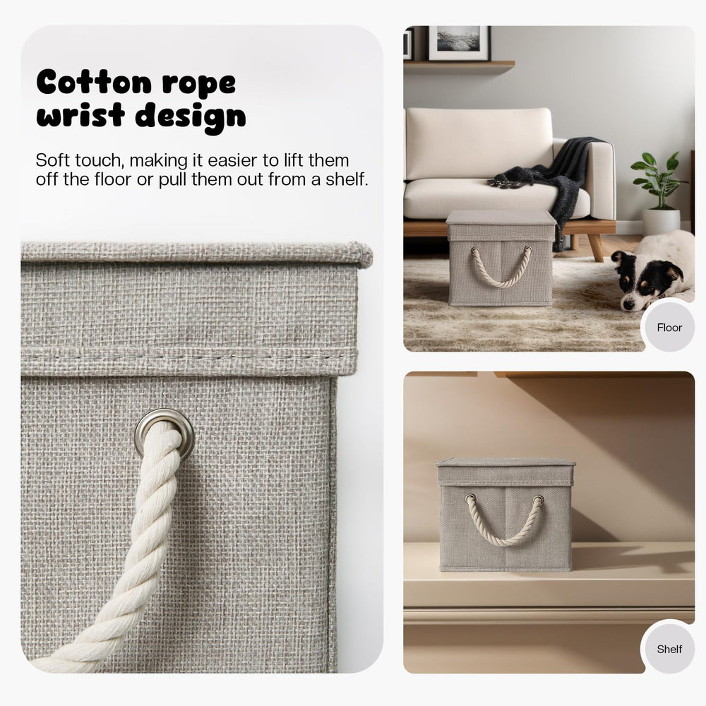 GreenPetopia reinforced edges on fabric basket ensure durable use.
