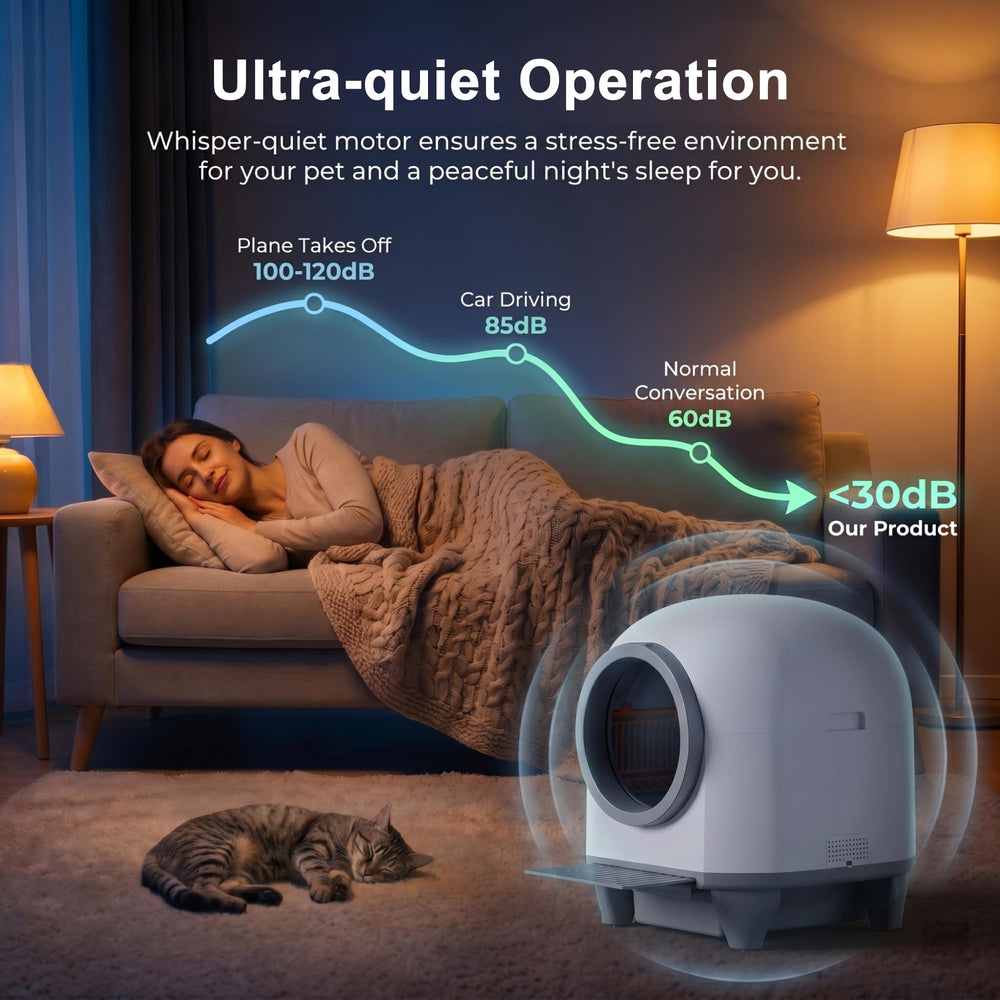 Greesum large 90-liter capacity litter box for busy multi-cat homes.