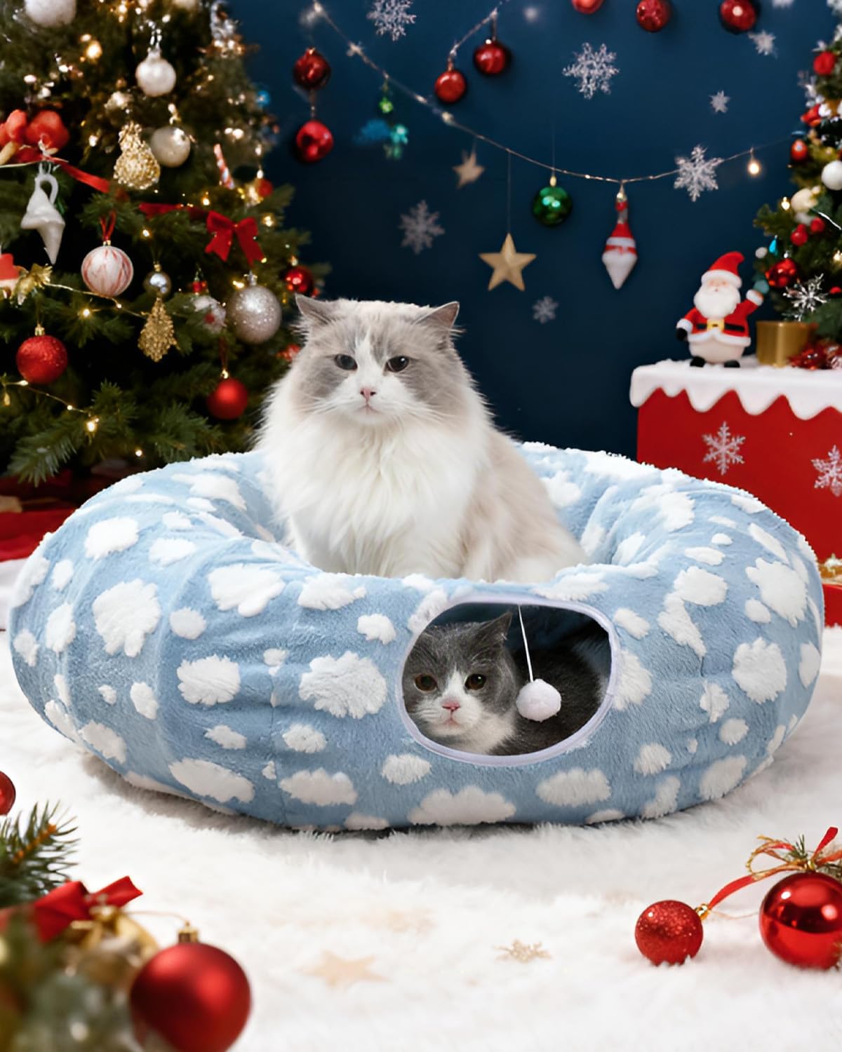 Grelife cat tunnel plush-shaggy-velveteen offers soft comfort and a premium feel.