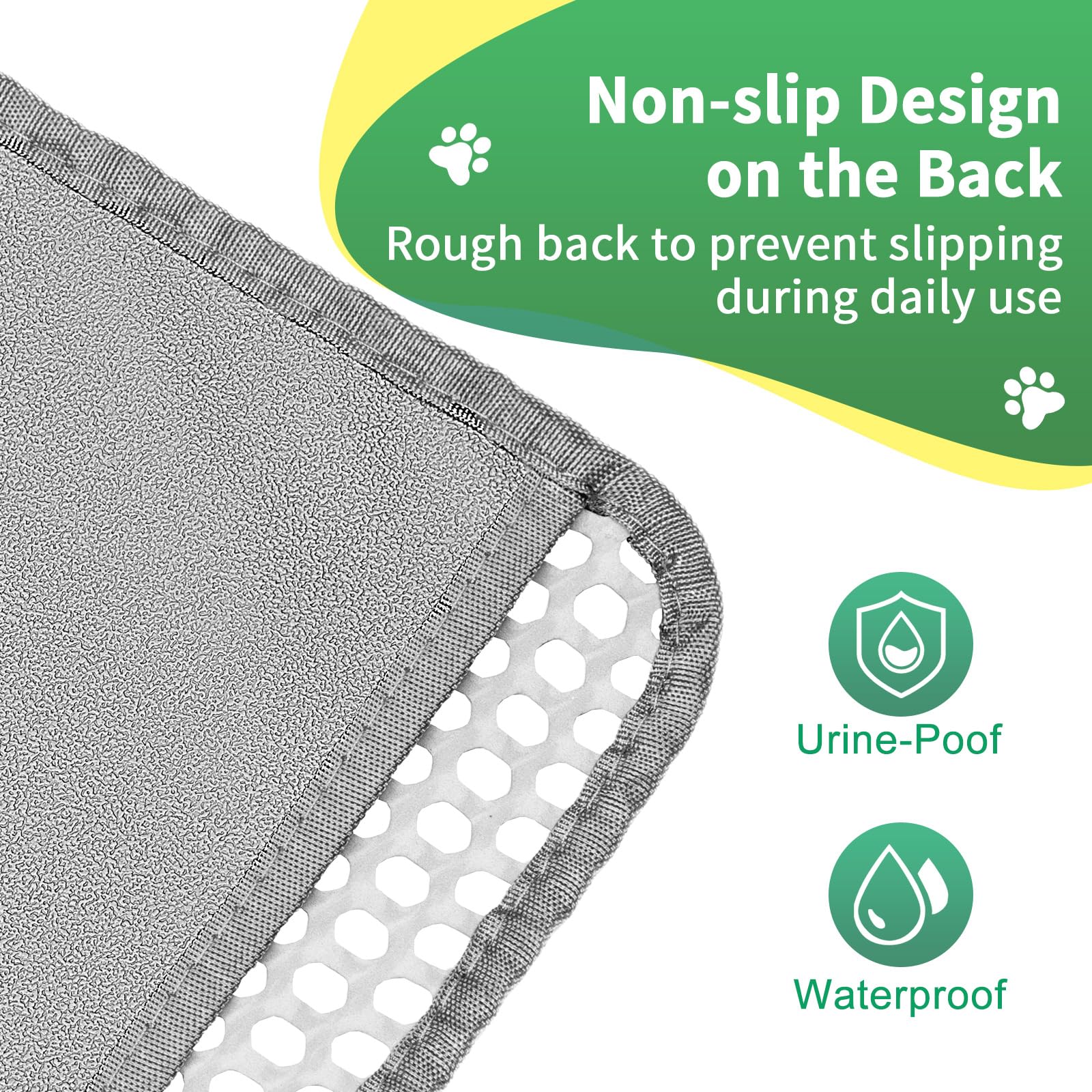 GRELY cat litter mat paw-safe EVA surface gentle on paws