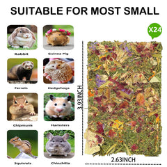 GREMBEB herbal flowers visible inside treats for small pets