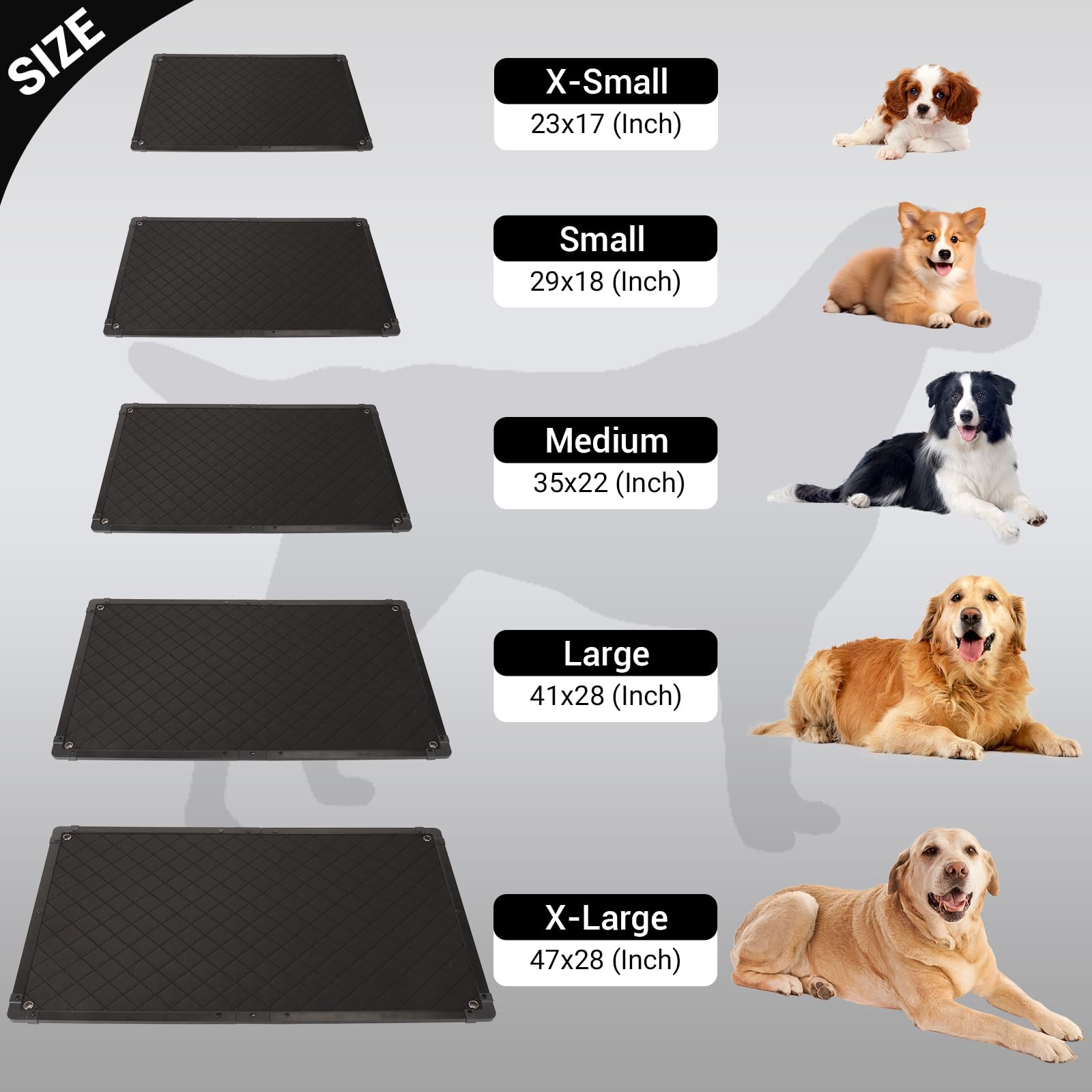 GRENTY Lightweight portable pad for floors, cars, and travel.