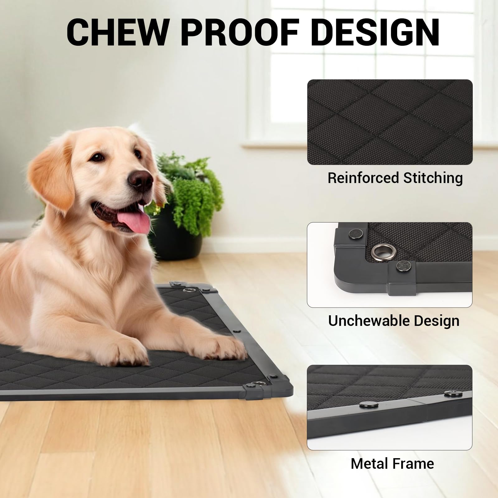 GRENTY Soft comfortable surface offers cozy rest for dogs.