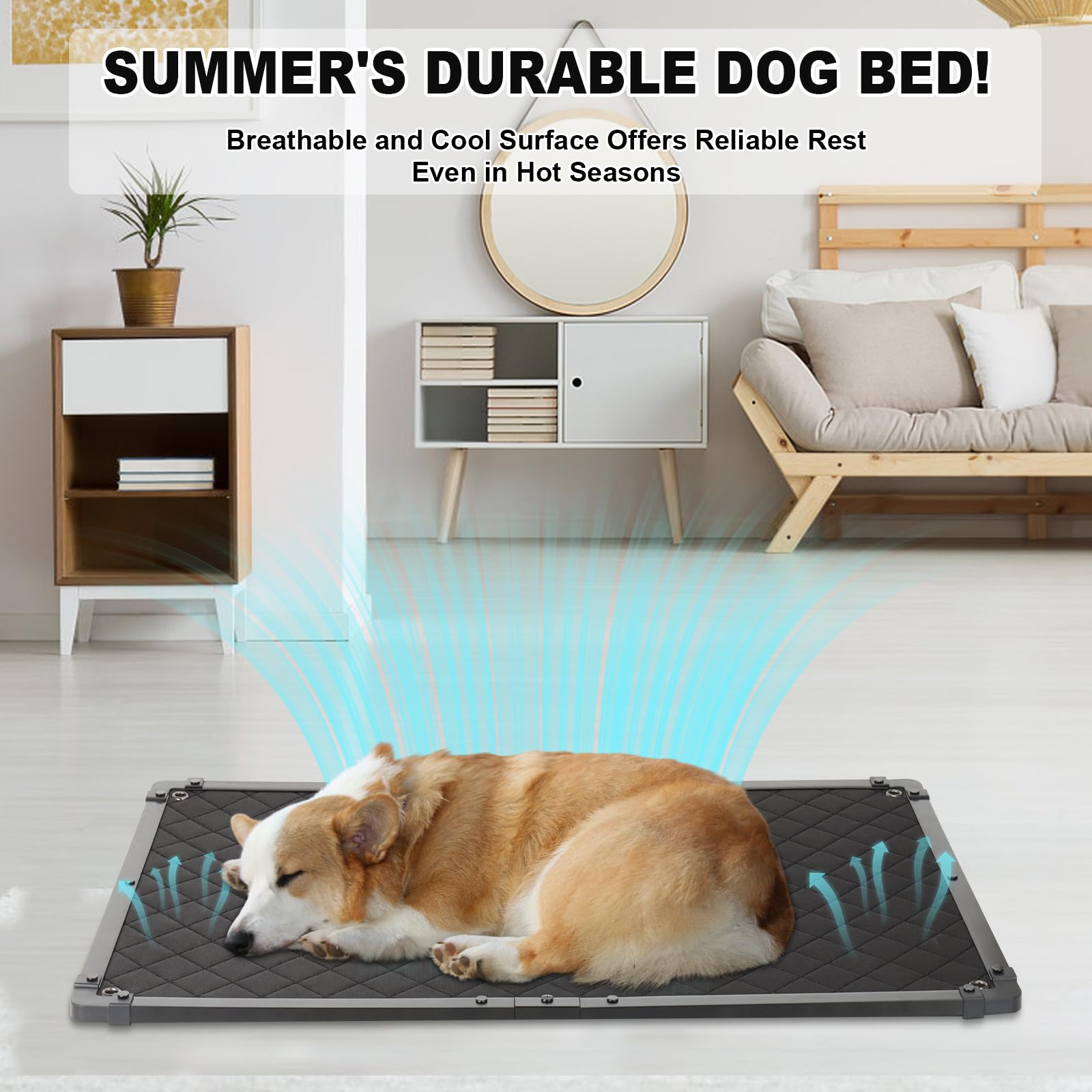 GRENTY Waterproof easy-clean fabric resists fur and odors.