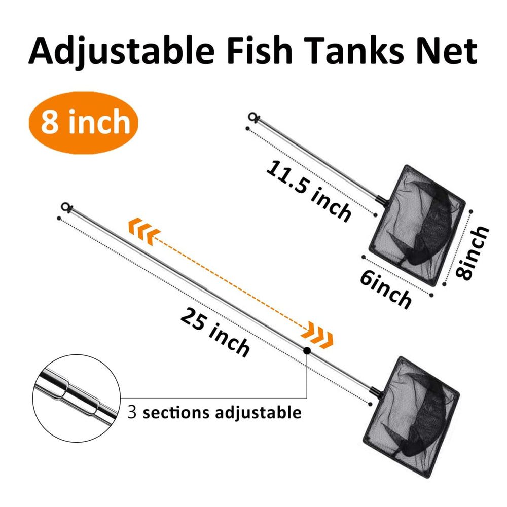 Grepol-V extendable handle reaches tall tanks without wetting hands.