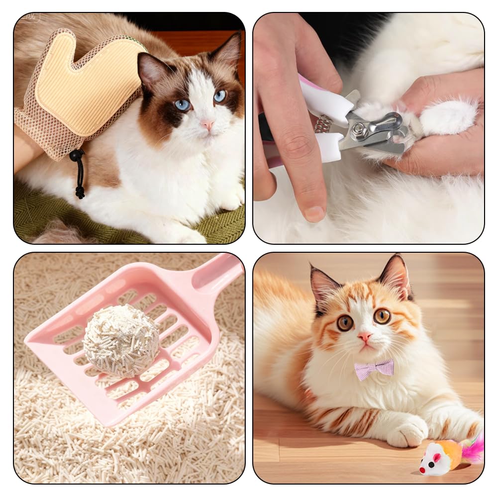 Grooming glove from GRETJOB kit for brushing and shedding control