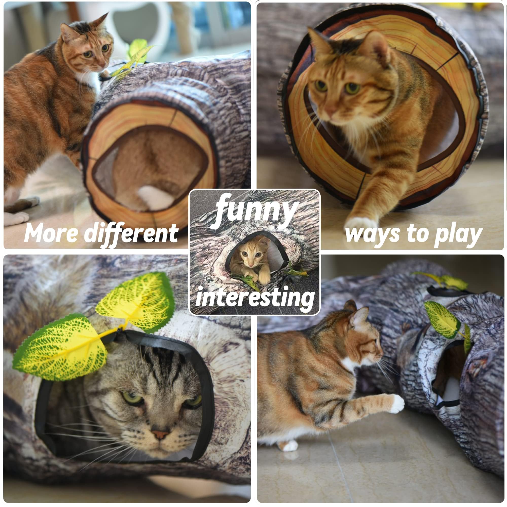 GRETMIX Cat Tunnel large indoor play area for exploration.