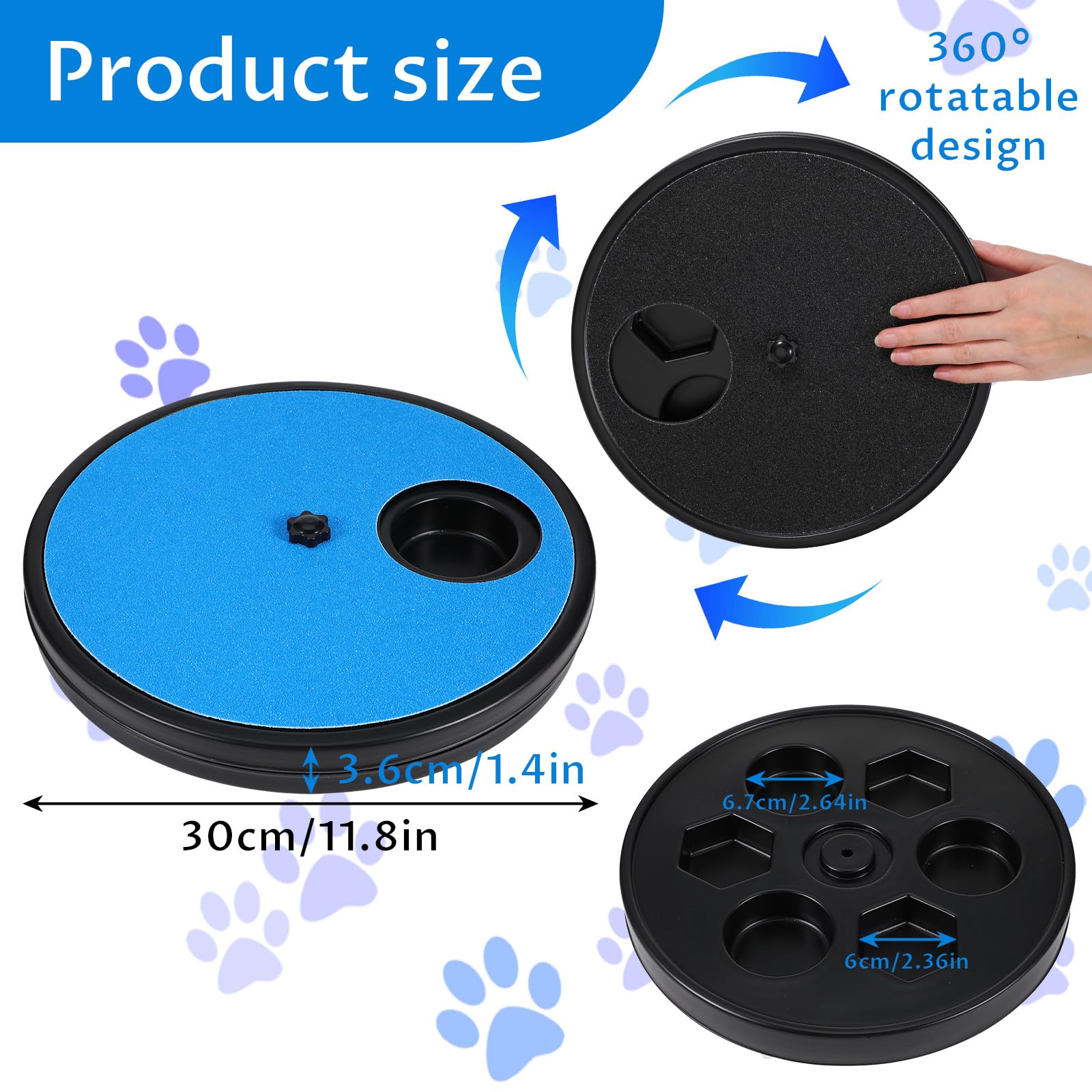 Grevosea scratch board with treat compartment enabling slow feeding and mental enrichment