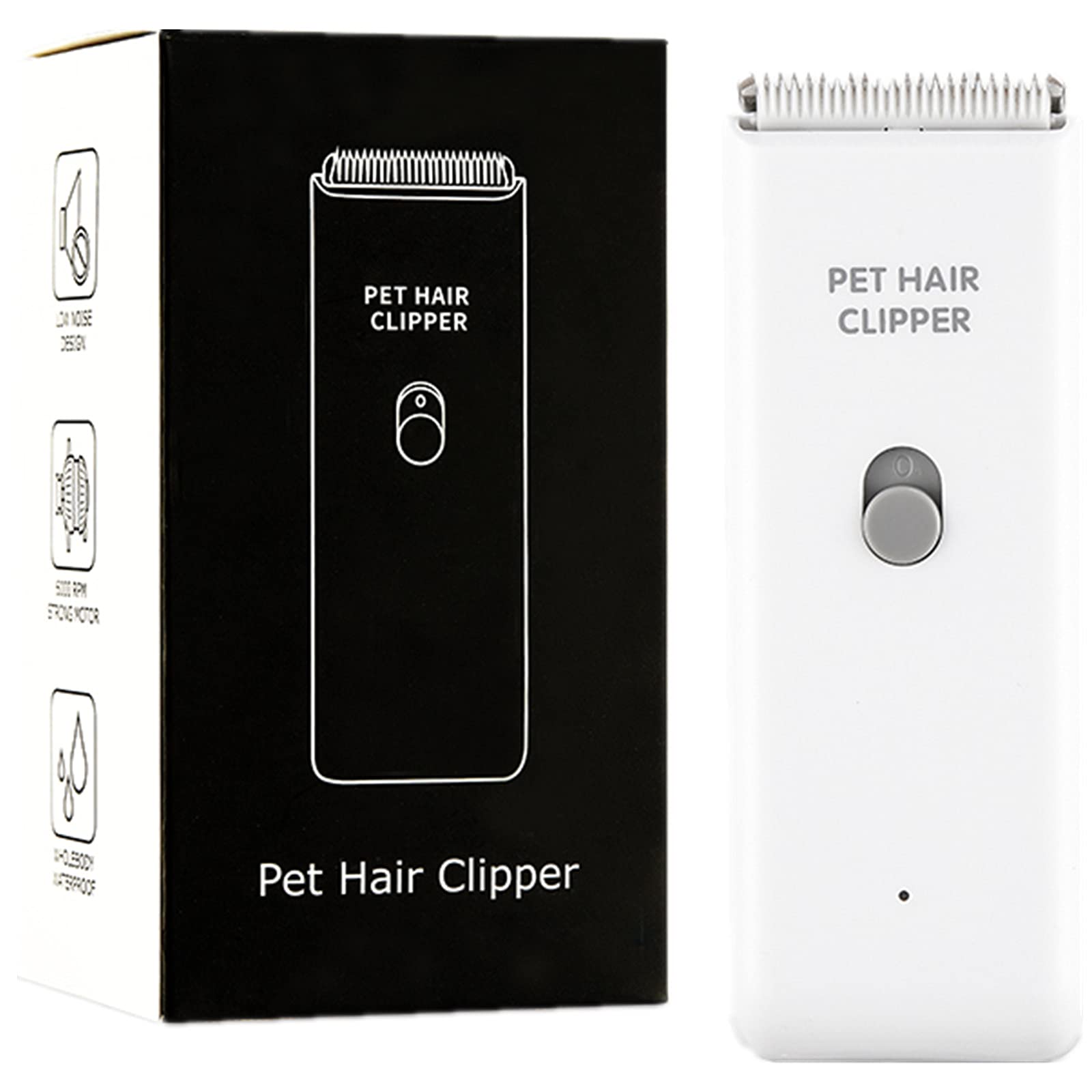 Grimgrow clipper with IPX7 waterproofing and detachable ceramic blades for effortless grooming.