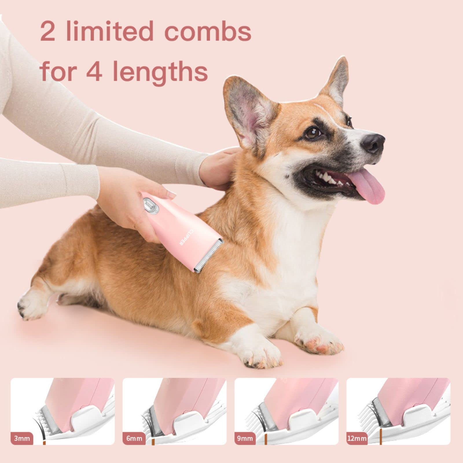 Grimgrow cordless pet trimmer for easy grooming without cords