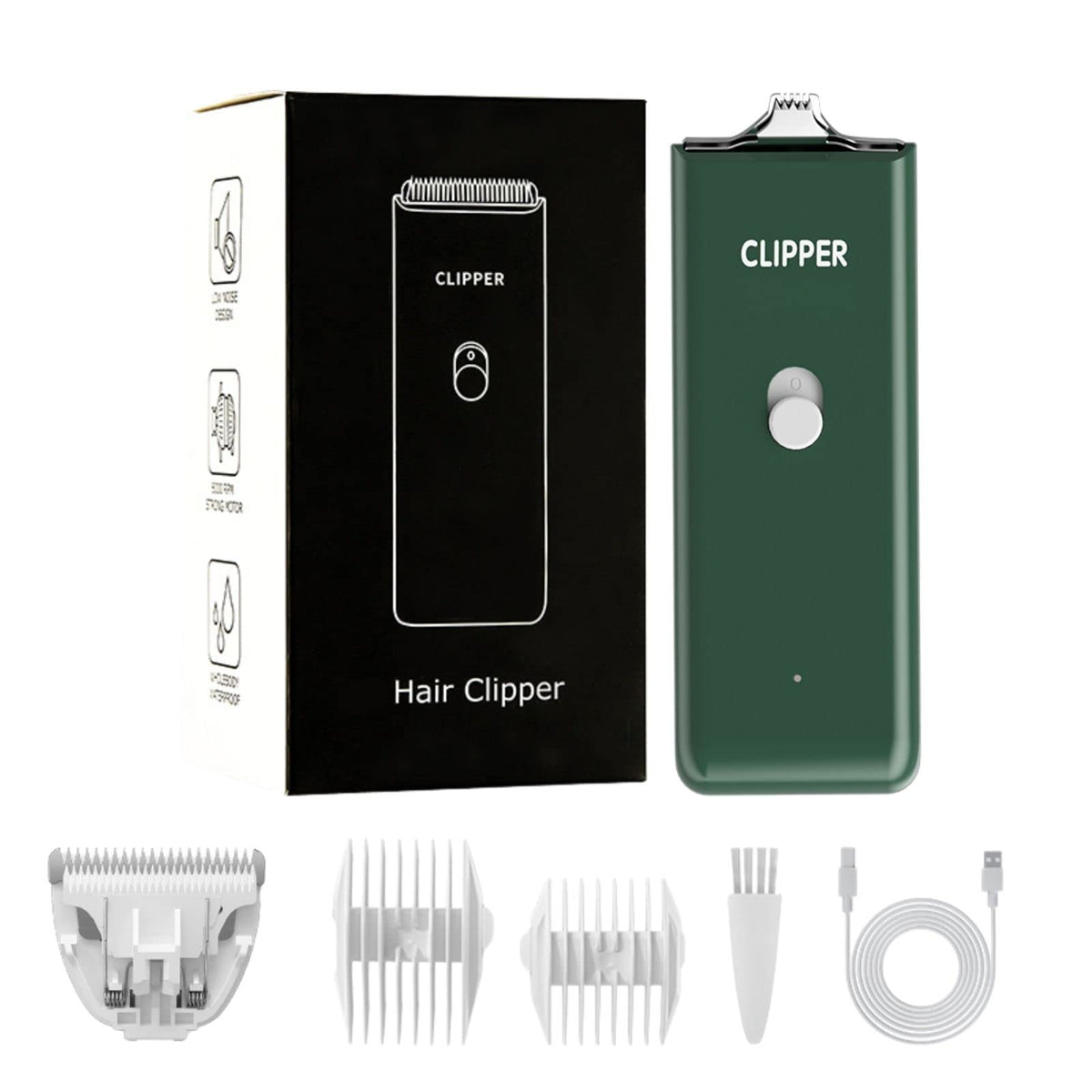 Grimgrow detachable ceramic blade close-up for smooth, safe home grooming.