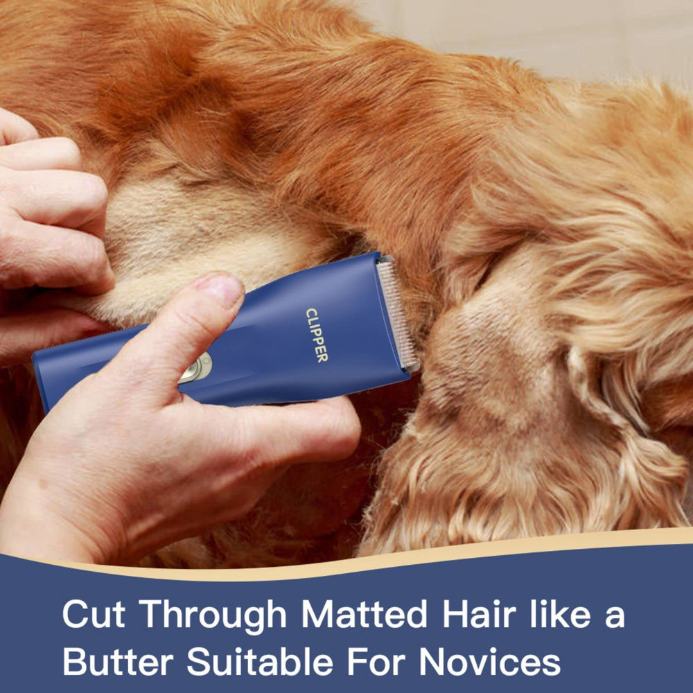 Grimgrow clipper low-noise motor keeps pets calm during trimming.