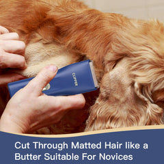 Grimgrow clipper low-noise motor keeps pets calm during trimming.