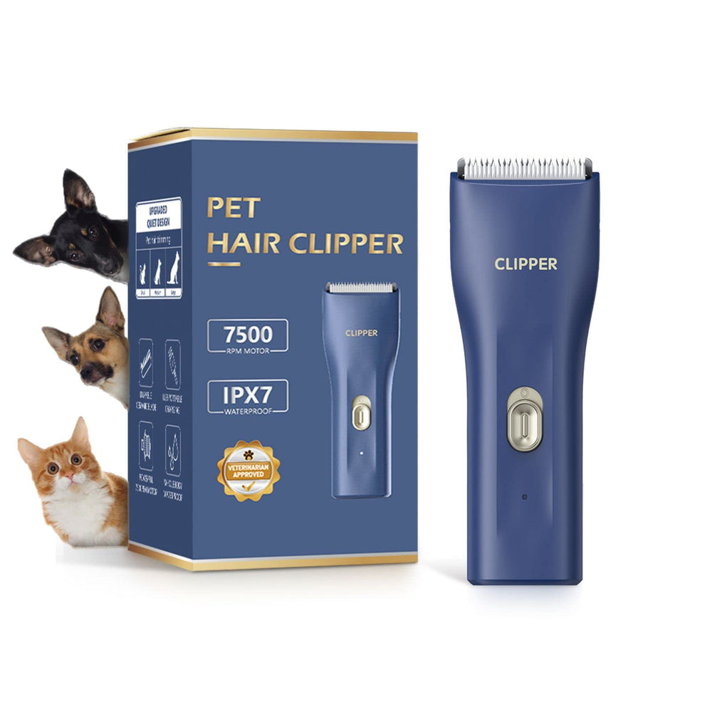 Grimgrow dog grooming kit clipper in use for efficient fur trimming