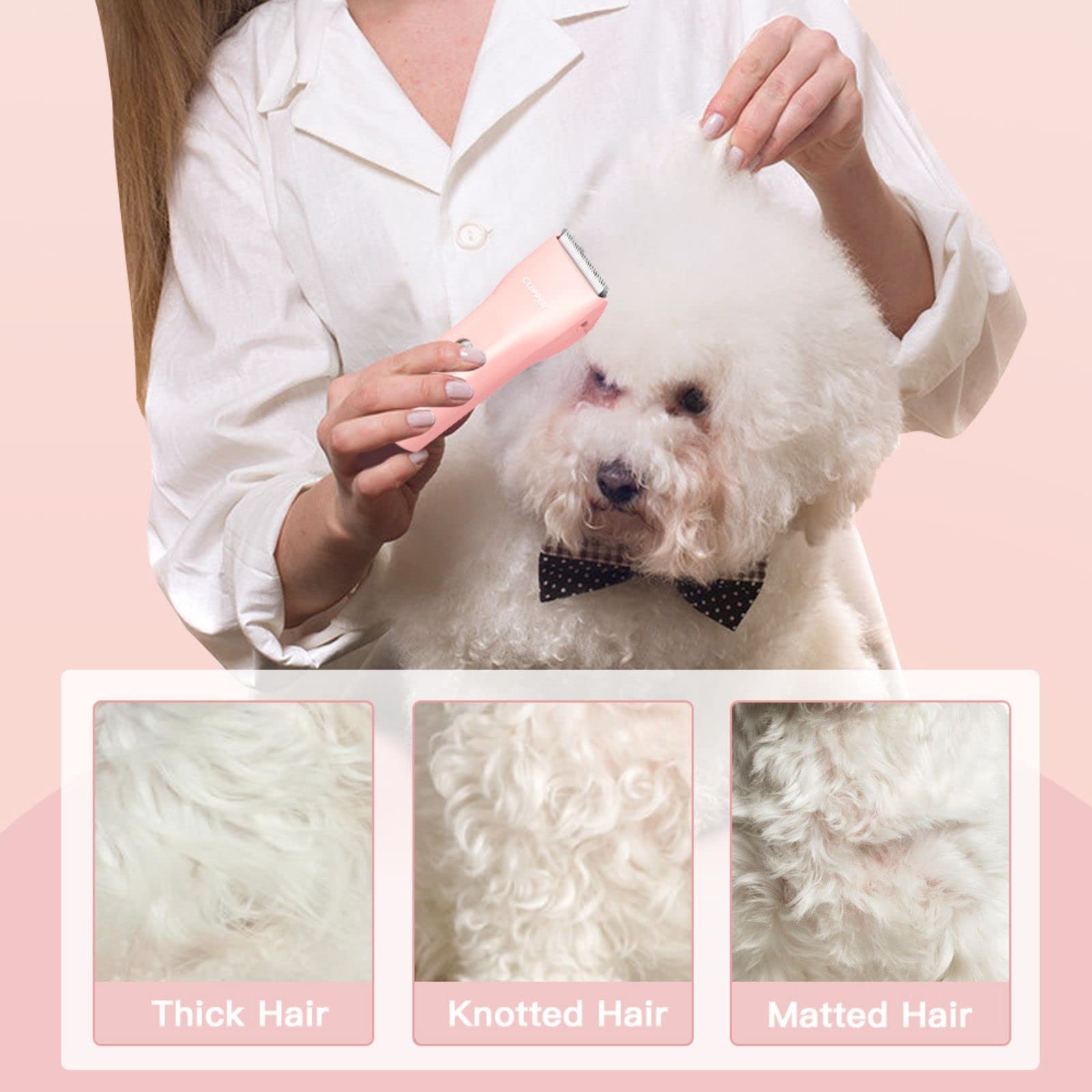 Grimgrow grooming kit with two combs for precise length control.