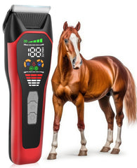 Grimgrow Horse Clippers with 50mm detachable ceramic blade for thick coats.