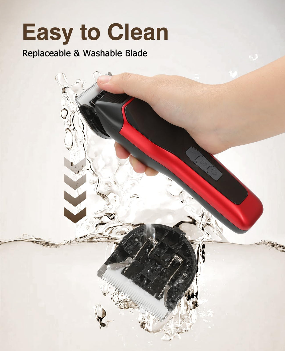 Grimgrow Clippers two speed settings adapt to coat thickness.