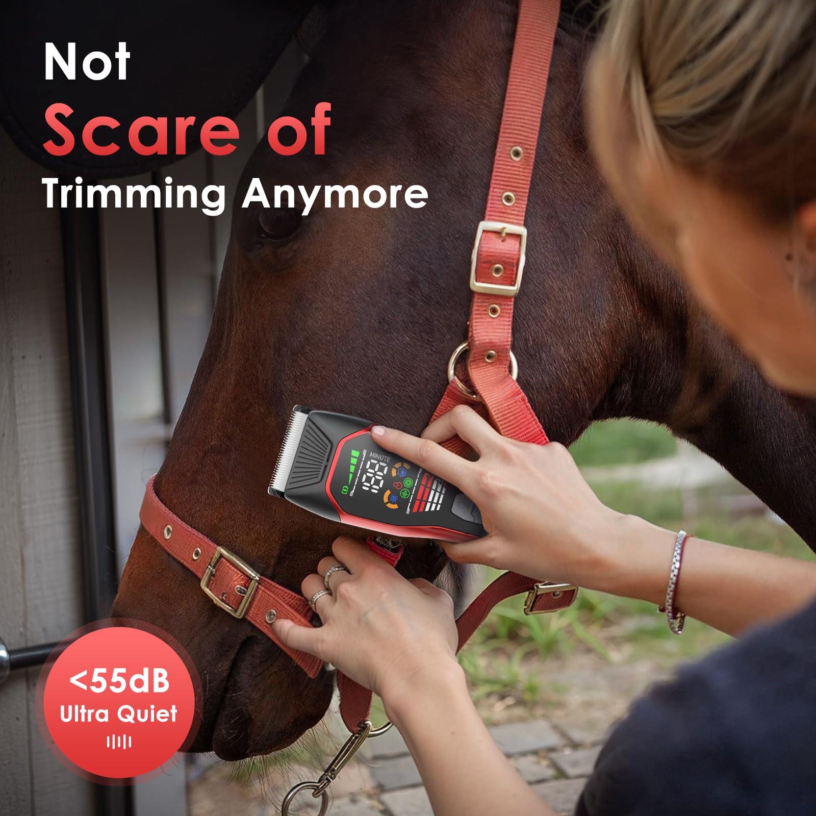 Grimgrow Clippers Type-C rechargeable battery supports long grooming sessions.