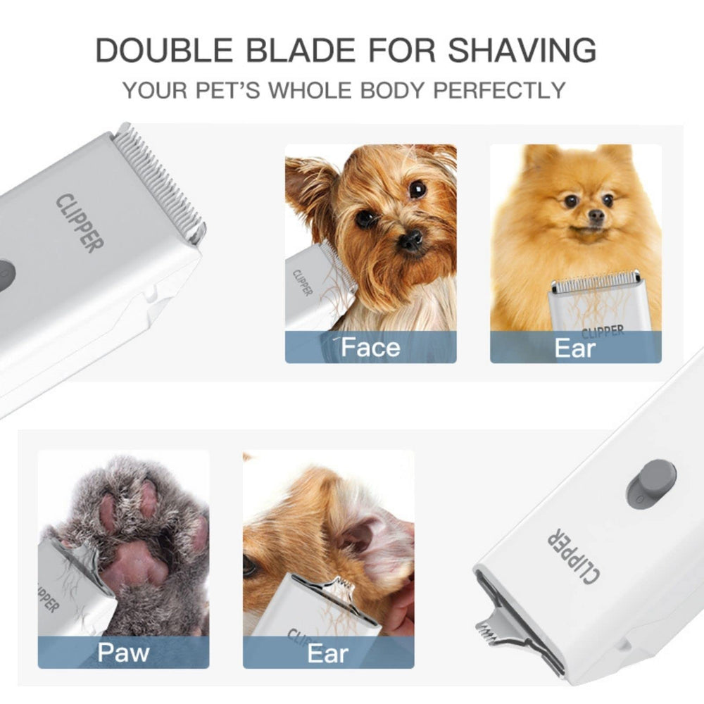 Grimgrow low-noise motor clipper reduces pet stress during trimming